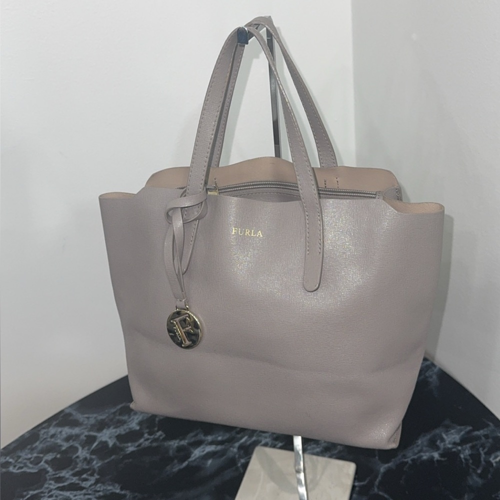 Furla Gray Tote Bag